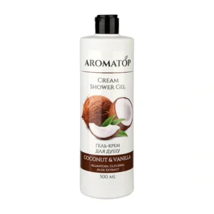 Крем-гель для душу Кокос-Ваніль 500 мл TM AROMATOP
